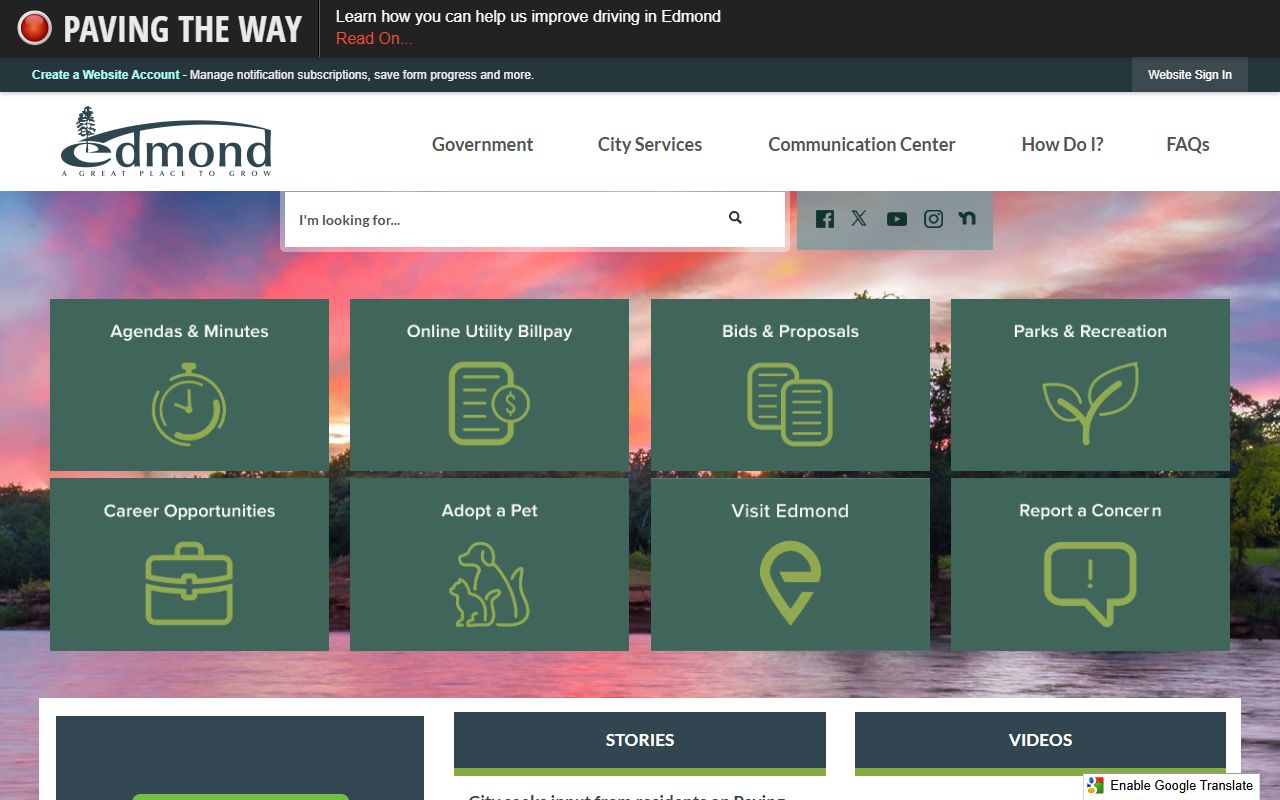 City of Edmond Oklahoma official website probate records