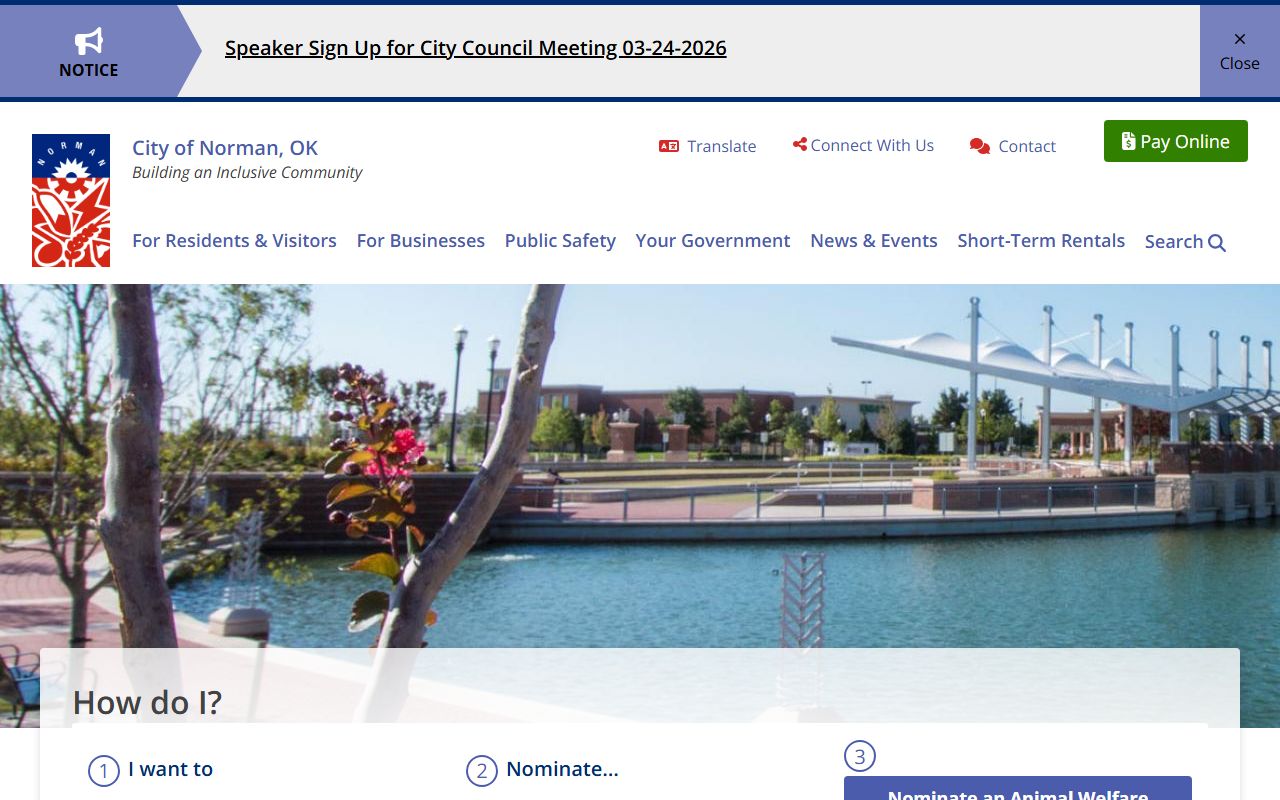 City of Norman Oklahoma official website probate records