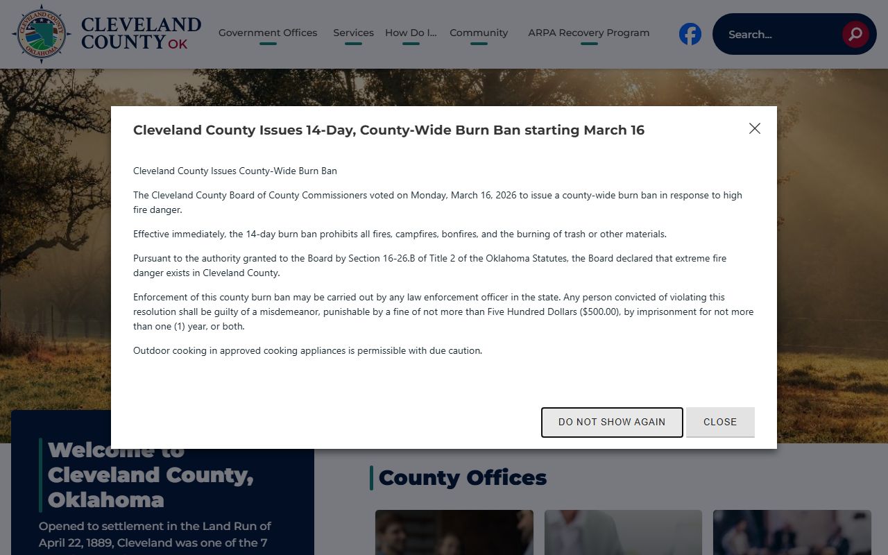 Cleveland County Oklahoma District Court probate records Norman