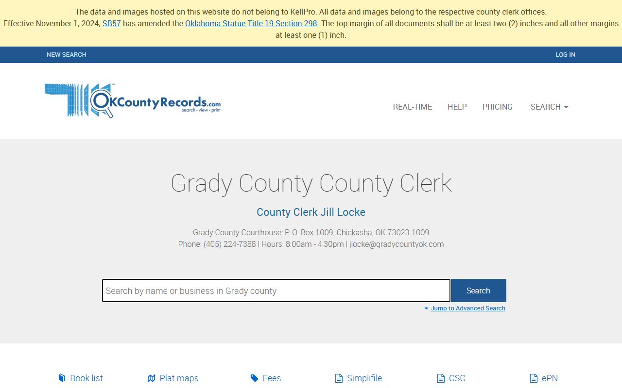 Grady County probate court records