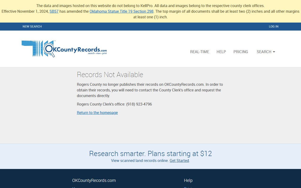 Rogers County probate court records search portal