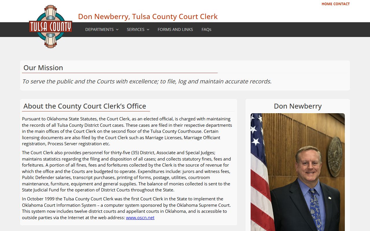 Tulsa County probate court records search portal